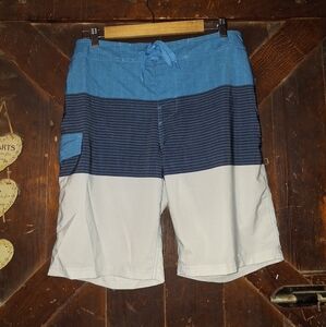 🍀3/15 Men's Blue and White Swim Shorts